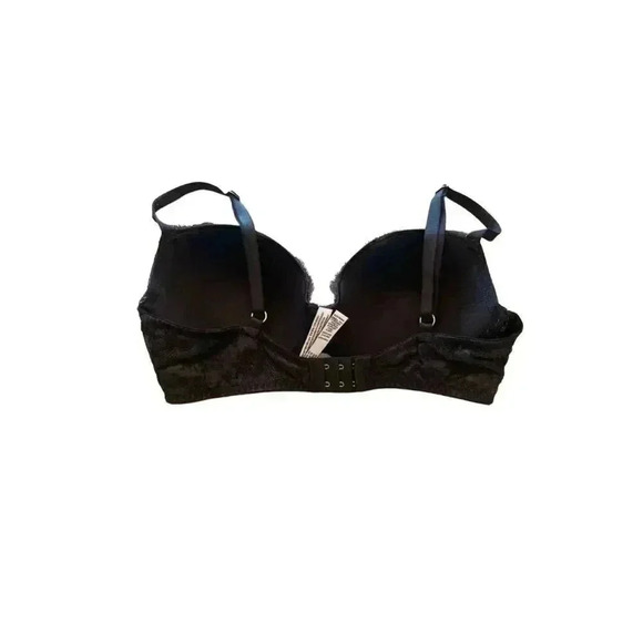 Victoria’s Secret Black Lace Dream Angels Lined Demi Bra Size 34DD - Picture 3 of 5